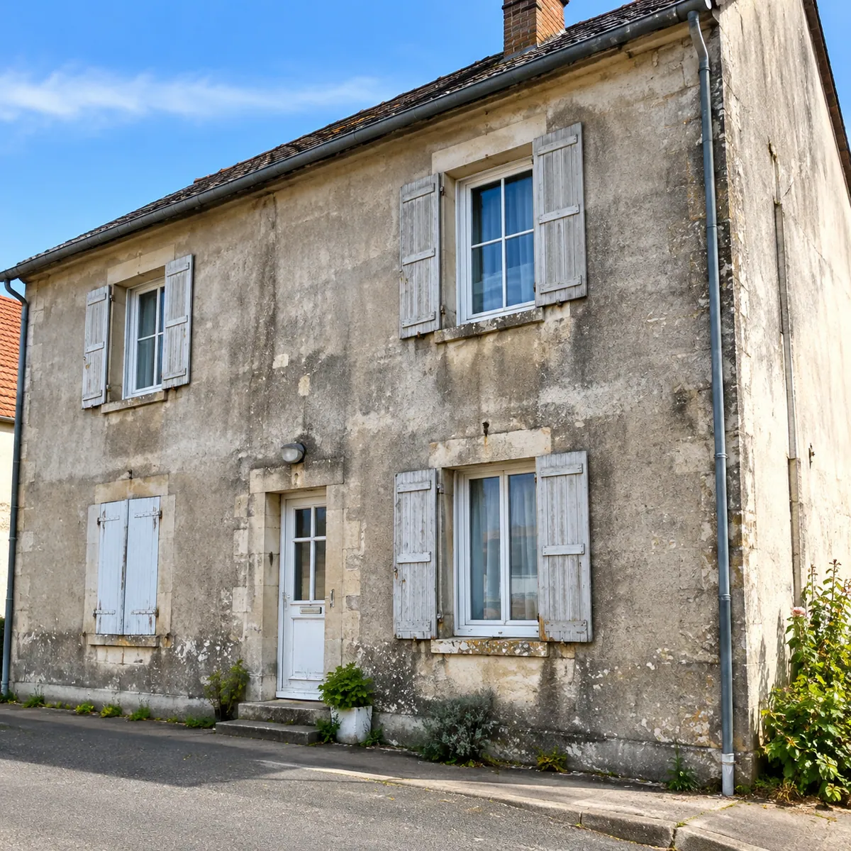 Ravalement de façade, avant les travaux
